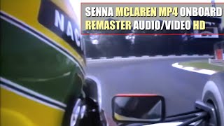 HD F1 1990 Ayrton Senna quotMcLaren MP45Bquot Onboard Monza REMASTER AUDIOVIDEO [upl. by Nevuer]