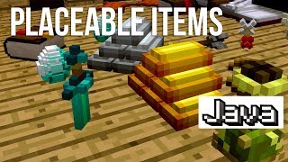 Tons of Placeable Items Now in Minecraft [upl. by Yuht765]