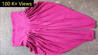 How to cut samosa salwar  samosa salwar cutting and stitching  dhoti salwar banane ka tarika [upl. by Aitnyc427]