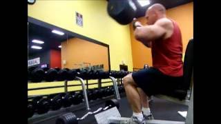 Cambered Bar Curl and Seated Triceps Extension [upl. by Bisset483]