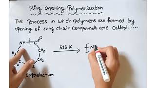 Ring opening polymerization introduction to polymer chemistry class 12 [upl. by Sauers894]