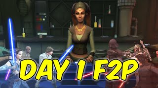 New F2P Account Day 1 SWGOH [upl. by Yrian510]