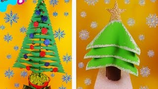 Pinos navideños de fomi 2 diseños diferentes ❅SUPERMANUALIDADES❅ [upl. by Aneerhs]