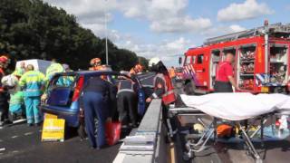 Woerden TV  Exclusieve beelden ongeval A12 Woerden [upl. by Tidwell740]