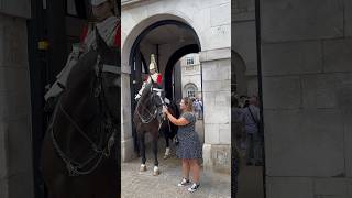 King’s Guard Horse Gets a Nose Rub👃🐴 [upl. by Wayolle581]