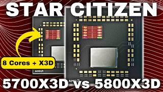 Star Citizen 5700X3D vs 5800X3D Tuned Max CPU Benchmark [upl. by Idnis]