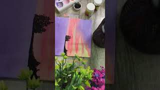 Winter landscape painting II acrylic painting shorts youtubeshorts trending [upl. by Prober]