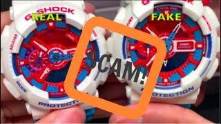 DONT GET SCAMMED REAL VS FAKE Comparison and Review GA110 GSHOCK Casio [upl. by Eened122]