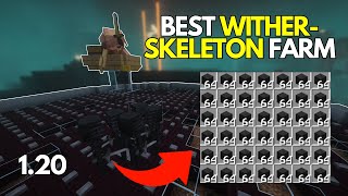 EASIEST WITHER SKELETON farm for Minecraft Bedrock 120 [upl. by Erasmus]