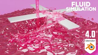 Blender 40 Water Simulation Tutorial 💦  Blender Tutorial [upl. by Enomad264]