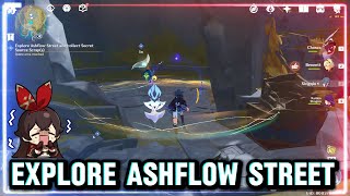 Explore Ashflow Street and Collect Secret Source Scraps  Genshin Impact [upl. by Targett]