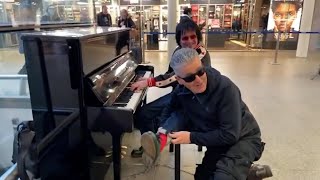 Brendan Kavanagh aka Dr K amp Terry Miles Play RED SOCK BOOGIE at St Pancras Station London [upl. by Porter120]