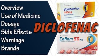 Diclofenac Sodium  Voltaren Diclozaf Caflam  Uses  Dosage and Side Effects [upl. by Halac]