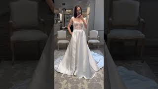 NEW Berta Wedding Dress with Pockets amp Slit at Lovella Bridal 🤩 [upl. by Gavini]