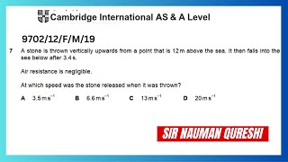 970212FM19  CAIE As Physics P1  Feb Mar 2019 P12 Q7 [upl. by Dory593]