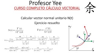 Calcular vector normal unitario Ejercicio resuelto [upl. by Weiner]