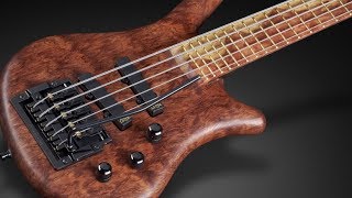 Warwick Custom Shop Masterbuilt  Thumb NT 5String  Solid Bubinga Pommelé Body  Vibrato 3198 [upl. by Rybma304]