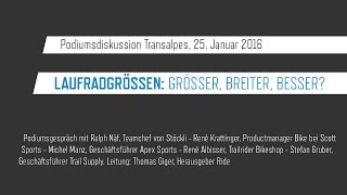 Podiumsdiskussion bei Transalpes Laufradgrössen [upl. by Owens]