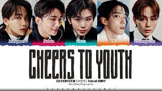 SEVENTEEN Vocal Team Cheers to youth Lyrics 세븐틴 청춘찬가 가사 Color Coded HanRomEng  SBY [upl. by Primo]