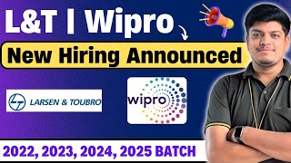 LampT 2024 Hiring  Wipro New Hiring Announced  Off Campus Drive 2022 2023 2024 2025 BATCH [upl. by Alleiram]