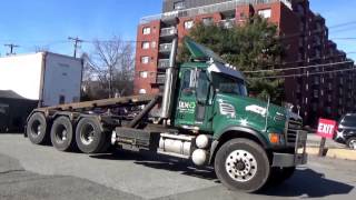 JRM Hauling amp Recycling 305  Mack Granite CV713 BME Rolloff [upl. by Painter813]