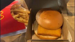 Trying McDonald’s Fish Fillet for the First Time tiktok foryou mcdonalds explorepage [upl. by Alrak]