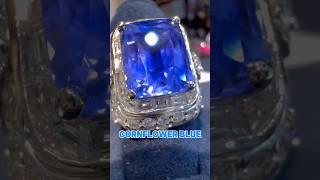 Beautiful example of a cornflower blue sapphire [upl. by Yenettirb186]