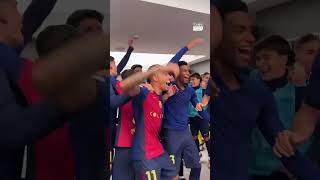 🔥 This is how FC Barcelona celebrated not just a win but a 40 blowout against Real Madrid 😱 [upl. by Olram]