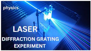 Laser diffraction grating experiment  engineeringphysics [upl. by Elisabeth]