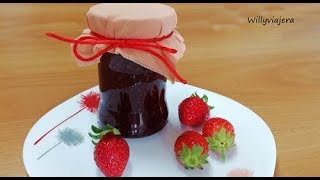 MERMELADA DE FRESA 🍓🍓👩‍🍳Y ELABORACIÓN DE CONSERVA🍓👩‍🍳 [upl. by Marrissa]