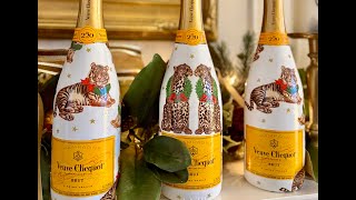 Decoupage Champagne or Wine Bottle Tutorial [upl. by Llerrehc127]