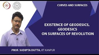 Existence of Geodesics Geodesics on Surfaces of revolution [upl. by Aliakim]