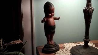 Cast Iron Kewpie Doorstop  Very Rare [upl. by Salas]