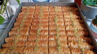 بقلاوة سهلة وسريعة التحضير بعجينة الفيلو💯👌👍 baklawa pâte à filo [upl. by Helbonnah]