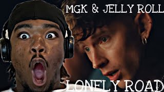 MGK amp JELLY ROLL “LONELY ROAD” REACTION [upl. by Nohpets]