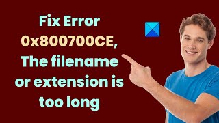 How to fix the error The file name or extension is too long [upl. by Anegal324]