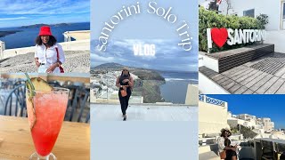 My Solo Trip To Santorini  Greece Travel Vlog Santorini Guide [upl. by Behnken]