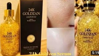 The Best Review of 24k Gold Serum uses amp Benefits How to use dry and oily skin and before makeup [upl. by Aihtnyc]