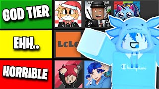 Ranking EVERY Pet Sim X YOUTUBER Roblox Tierlist [upl. by Ferdinand]