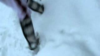 Mit GummistiefelRubberbootsWellies oder Rainboots im Schnee 1 [upl. by Laohcin]