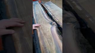 Slabbing up some Black Walnut 👍🏼 woodworking work custom entrepreneur smallbusiness foryou [upl. by Amzu]