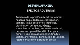 Desvenlafaxina antidepresivo [upl. by Rosaleen]