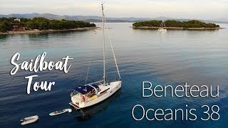 Beneteau Oceanis 38 Sailboat Tour  Bareboat Charter in Croatia  Part 5 [upl. by Ardnahs304]