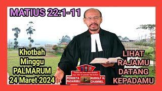 LIHAT RAJAMU DATANG KEPADAMU – Matius 21111 [upl. by Onafets223]