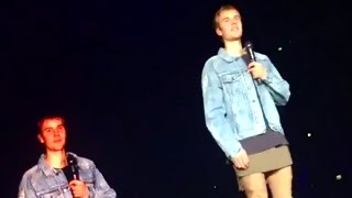 Justin Bieber sings That Should Be Me  Purpose Tour Zagreb [upl. by Gokey]