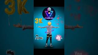 3K SPECIAL freefire shortvideo THANK YOU SO MUCH GUYS 😎😎🫵🫵🙏🙏😊😊 [upl. by Luar362]