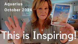 AQUARIUS  Seeing The FUTURE  Youre Stepping Into Something INSPIRING  October 2024 Zodiac Tarot [upl. by Ardussi809]