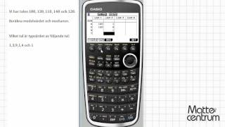 Medelvärde och median  Grafräknare I  Matematik 1 [upl. by Abita589]