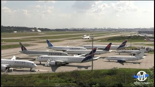 UMA TARDE DE MOVIMENTO INTENSO DE POUSOS E DECOLAGENS NO AEROPORTO INTERNACIONAL DE GUARULHOS [upl. by Ainnet]