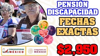 ✅🚨 ATENCIÓN 🛑✔ Depósito de tu PENSIÓN DISCAPACIDAD 2023 Fechas de tu PAGO [upl. by Nalat]